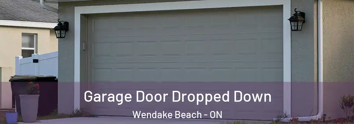 Garage Door Dropped Down Wendake Beach - ON