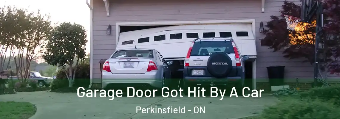 Garage Door Got Hit By A Car Perkinsfield - ON