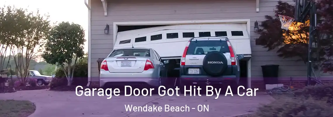 Garage Door Got Hit By A Car Wendake Beach - ON