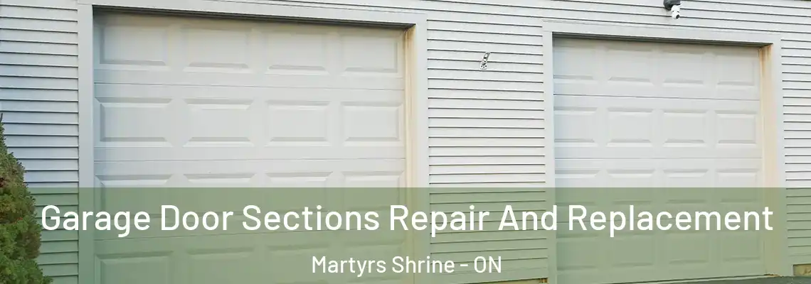 Garage Door Sections Repair And Replacement Martyrs Shrine - ON