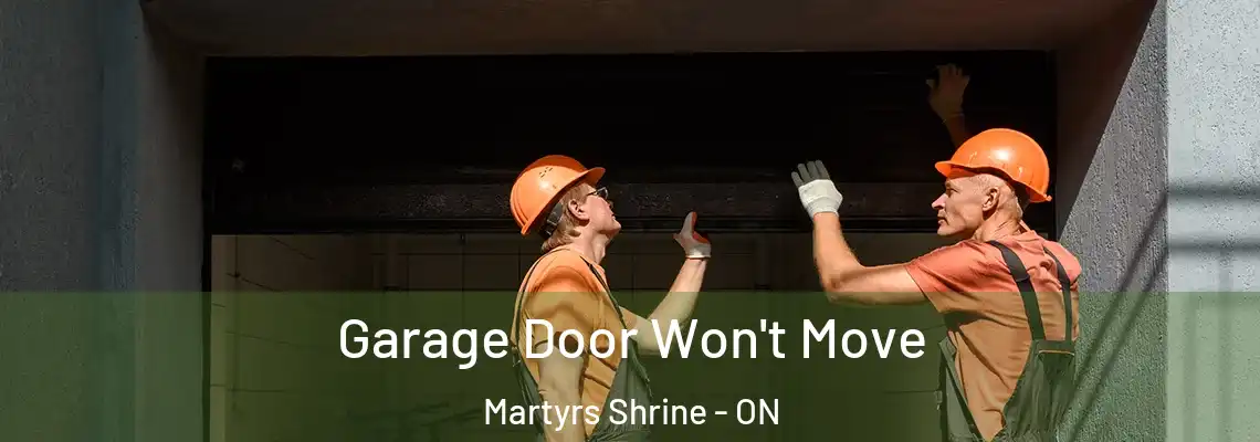 Garage Door Won't Move Martyrs Shrine - ON