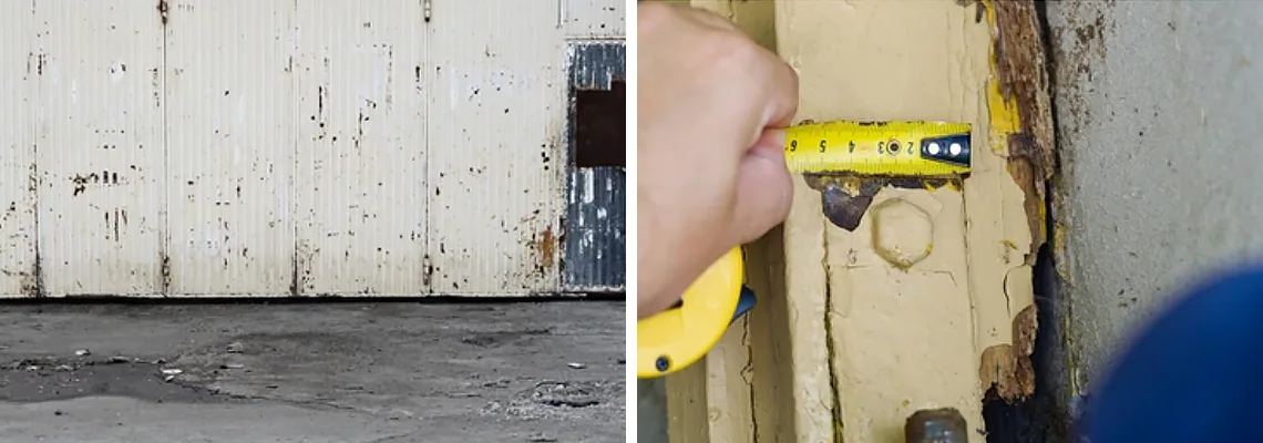Lift Master Rusty Garage Doors in Midland, ON