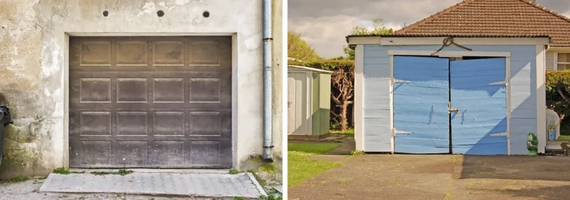 Rotten Steel Garage Door Repair in Midland, ON