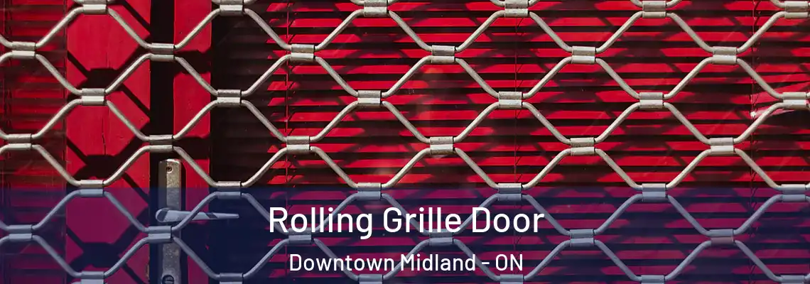 Rolling Grille Door Downtown Midland - ON