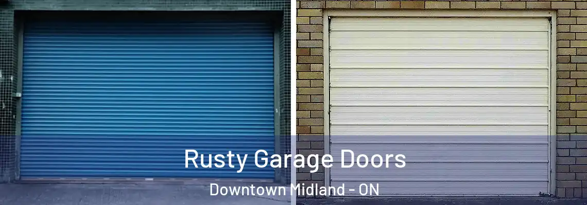Rusty Garage Doors Downtown Midland - ON