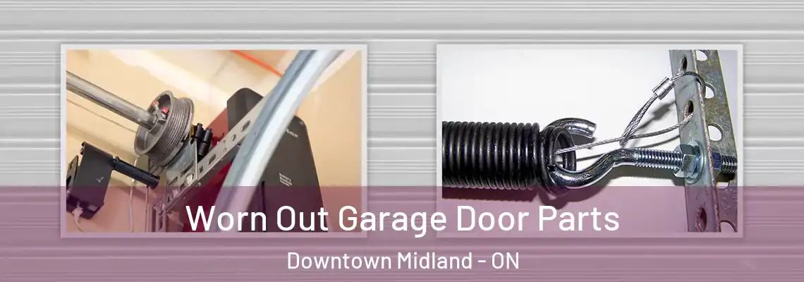 Worn Out Garage Door Parts Downtown Midland - ON